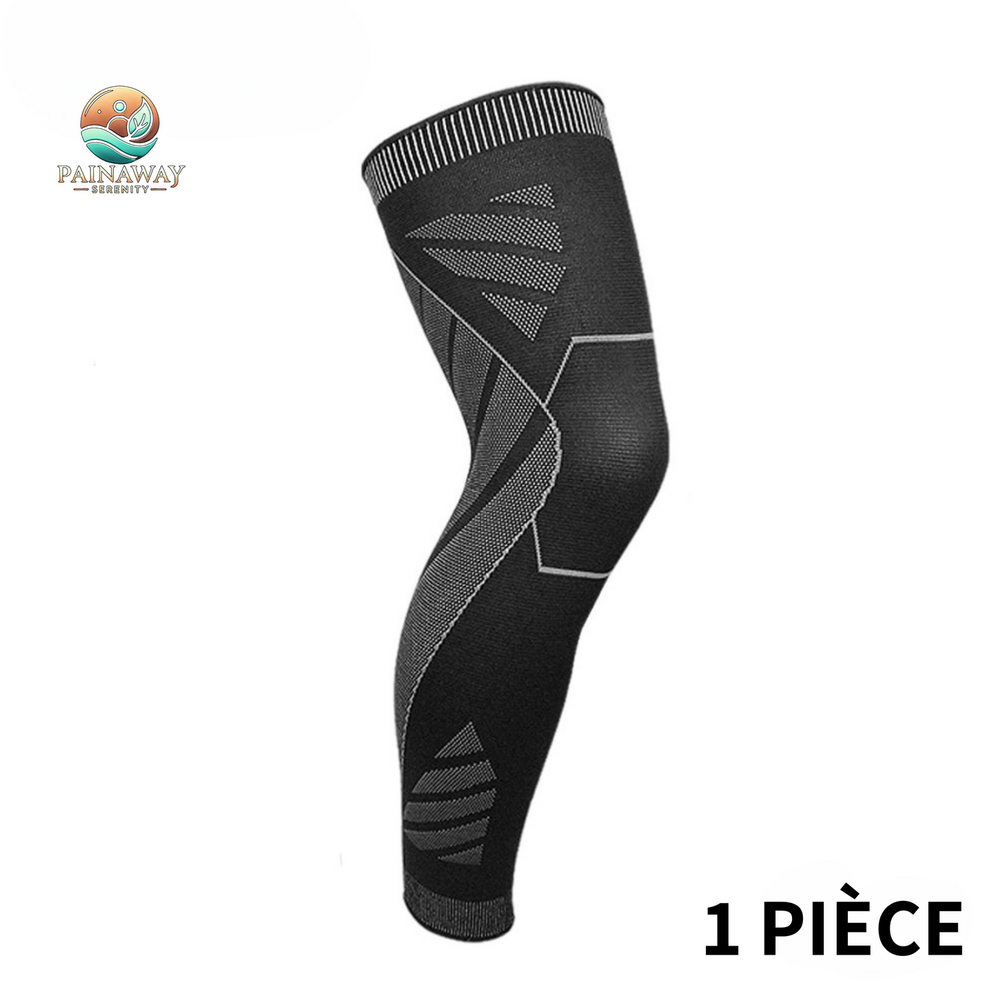 Manchon de Compression Long pour Jambe et Genou - Soutien et Confort