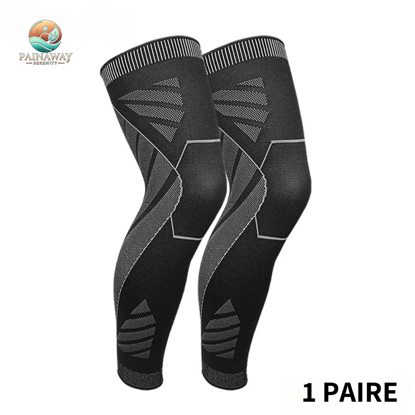 Manchon de Compression Long pour Jambe et Genou - Soutien et Confort