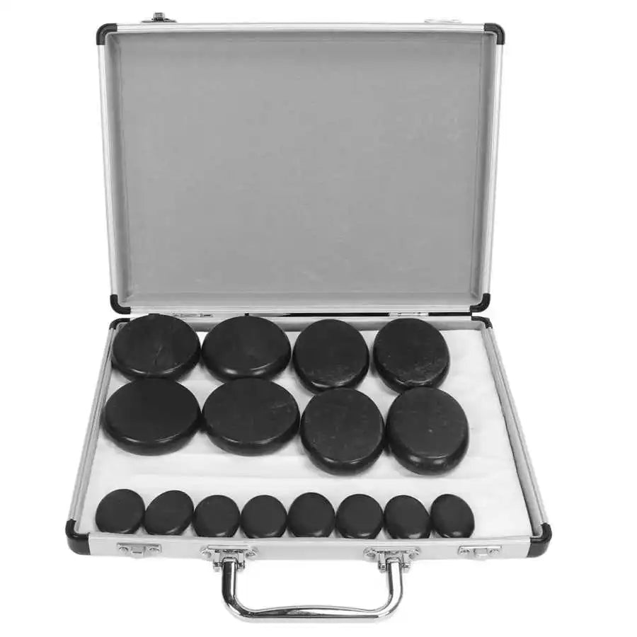 Kit de Pierres Chauffantes avec Valise Chauffante – Massage et Relaxation